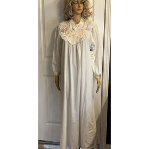 Vintage Long Sleeve Kmart Ashley Taylor II Long Nightgown New Condition W/ Tags